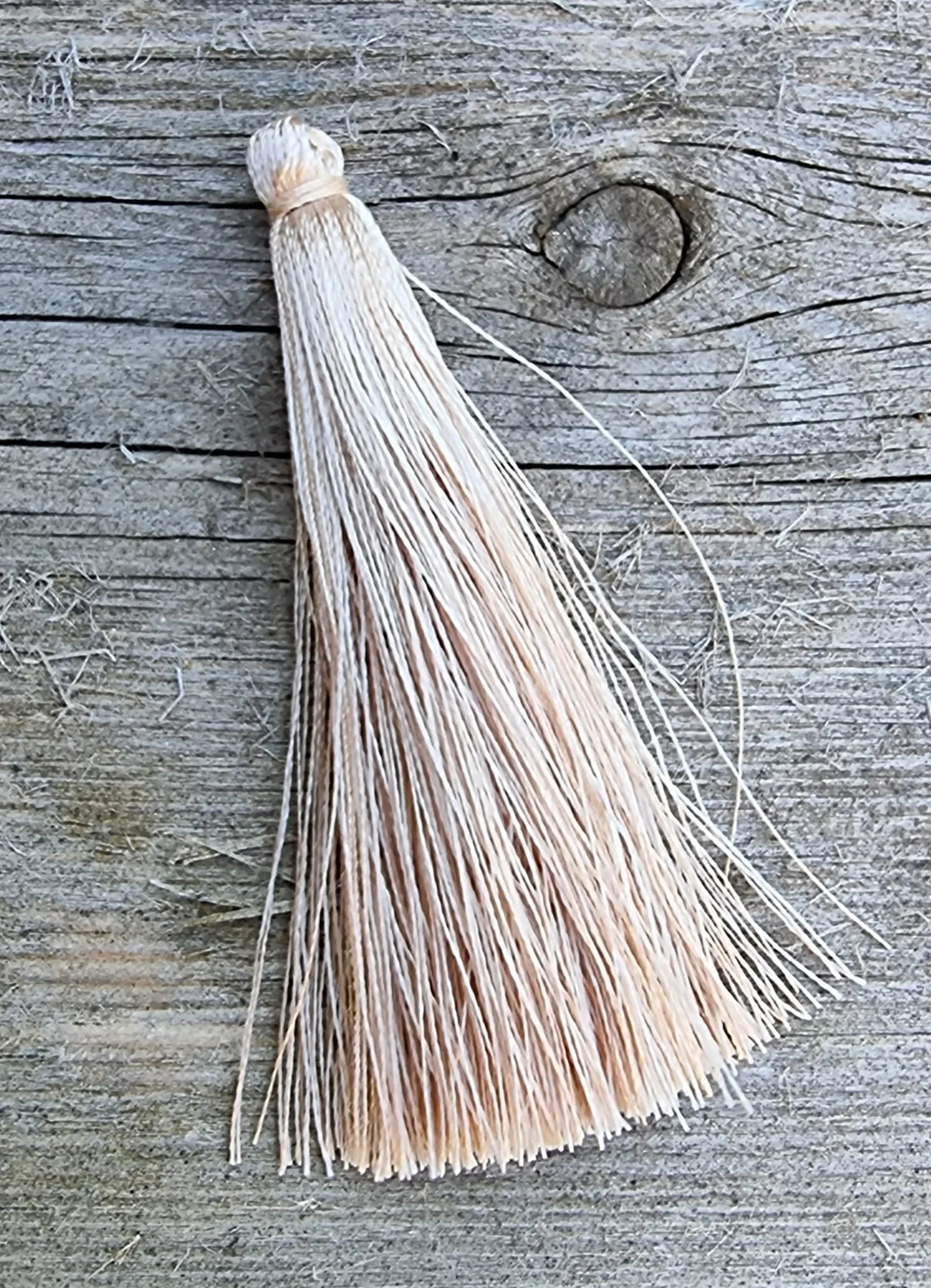 Hänge Tassel Polyester - Beige 65mm 1 Styck Hilmas Pyssel