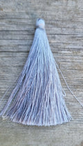 Hänge tassel polyester - Grå 65mm 1 styck Hilmas Pyssel