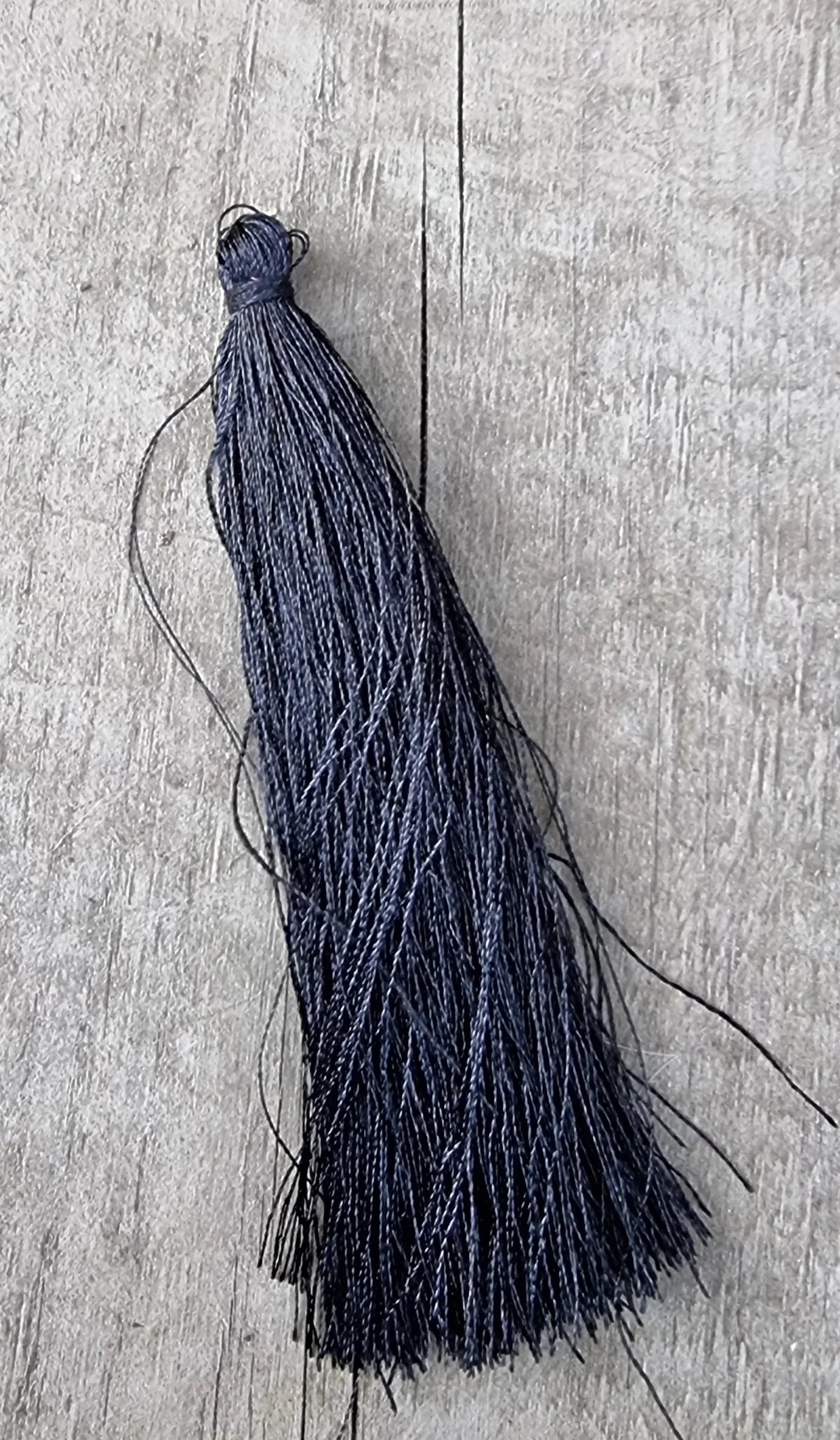Hänge tassel polyester - Svart 90mm 1 styck Hilmas Pyssel