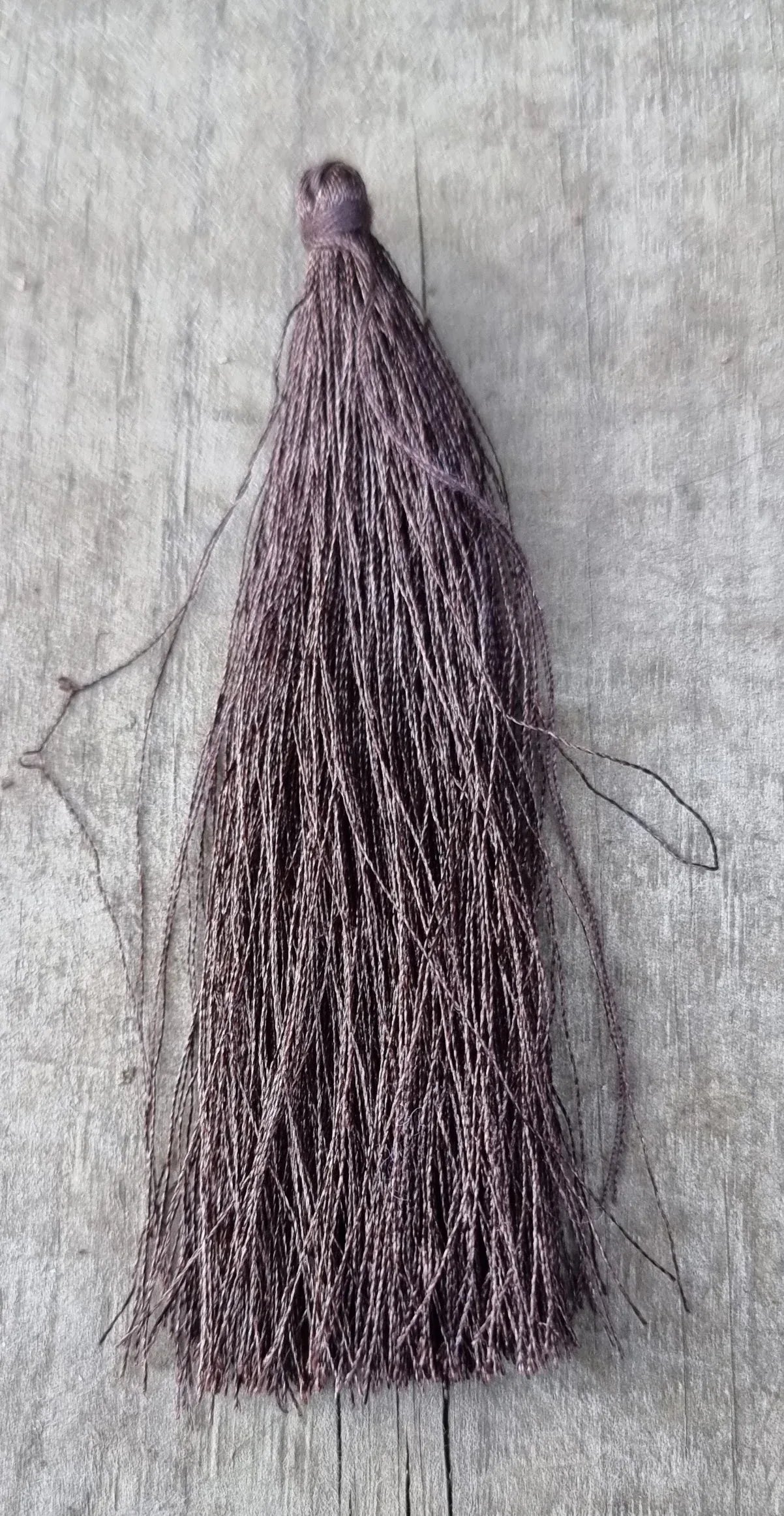 Hänge tassel polyester - Brun 90mm 1 styck Hilmas Pyssel