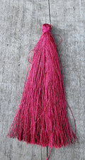 Hänge tassel polyester - Bordeaux 90mm 1 styck Hilmas Pyssel