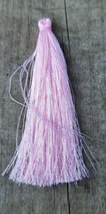 Hänge tassel polyester - Rosa 90mm 1 styck Hilmas Pyssel