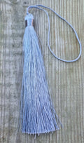 Hänge tassel polyester - Ljusgrå 130mm 1 styck Hilmas Pyssel