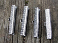 Ändfäste platta band Silverfärgad - Bredare modell, 29 mm, 4-pack Grekisk Metall