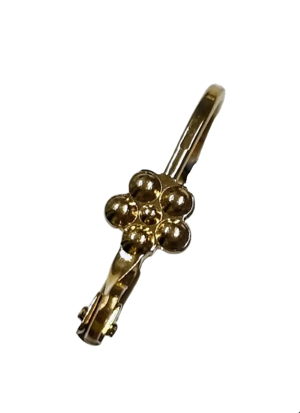 Örkrok Brisyr 24K guldpläterad - Blomma 9,5x18 mm, 1 par Grekisk Metall