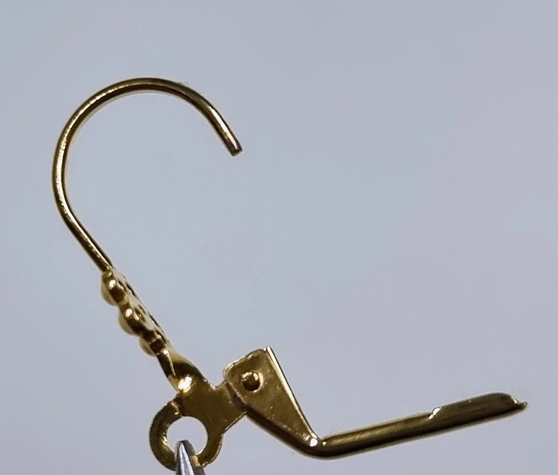 Örkrok Brisyr 24K guldpläterad - Blomma 9,5x18 mm, 1 par Grekisk Metall