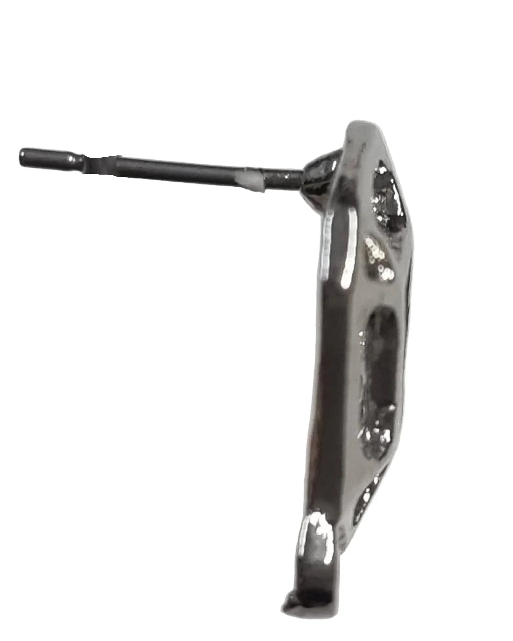 Örstickare Silverfärgad - Romb med ram 13x15mm, 2-Pack Grekisk Metall