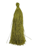 Hänge tassel polyester - Lt Olive 90mm 1 styck Hilmas Pyssel