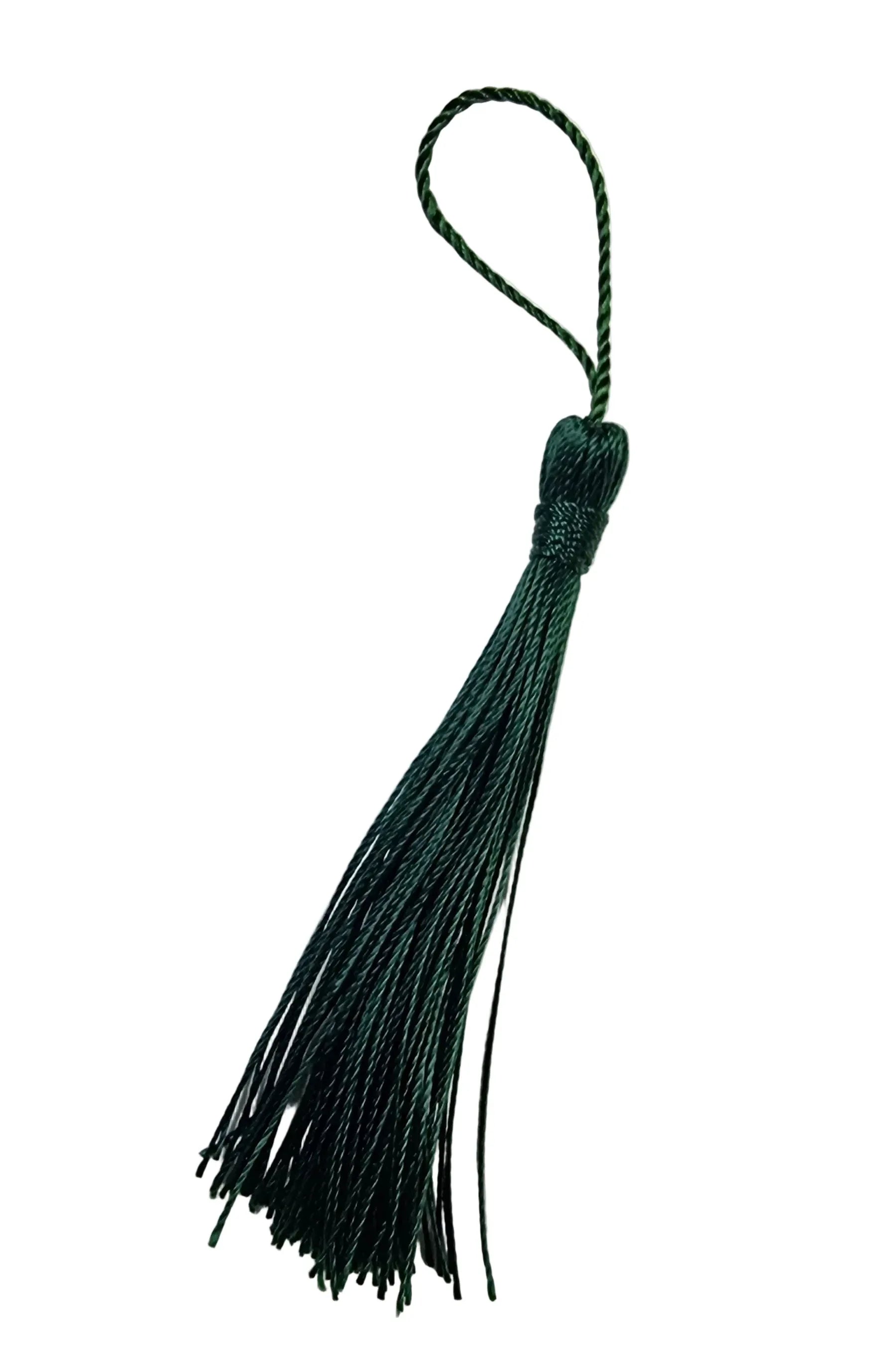 Hänge tassel Polyester - Mörkgrön 80mm 1 styck Hilmas Pyssel