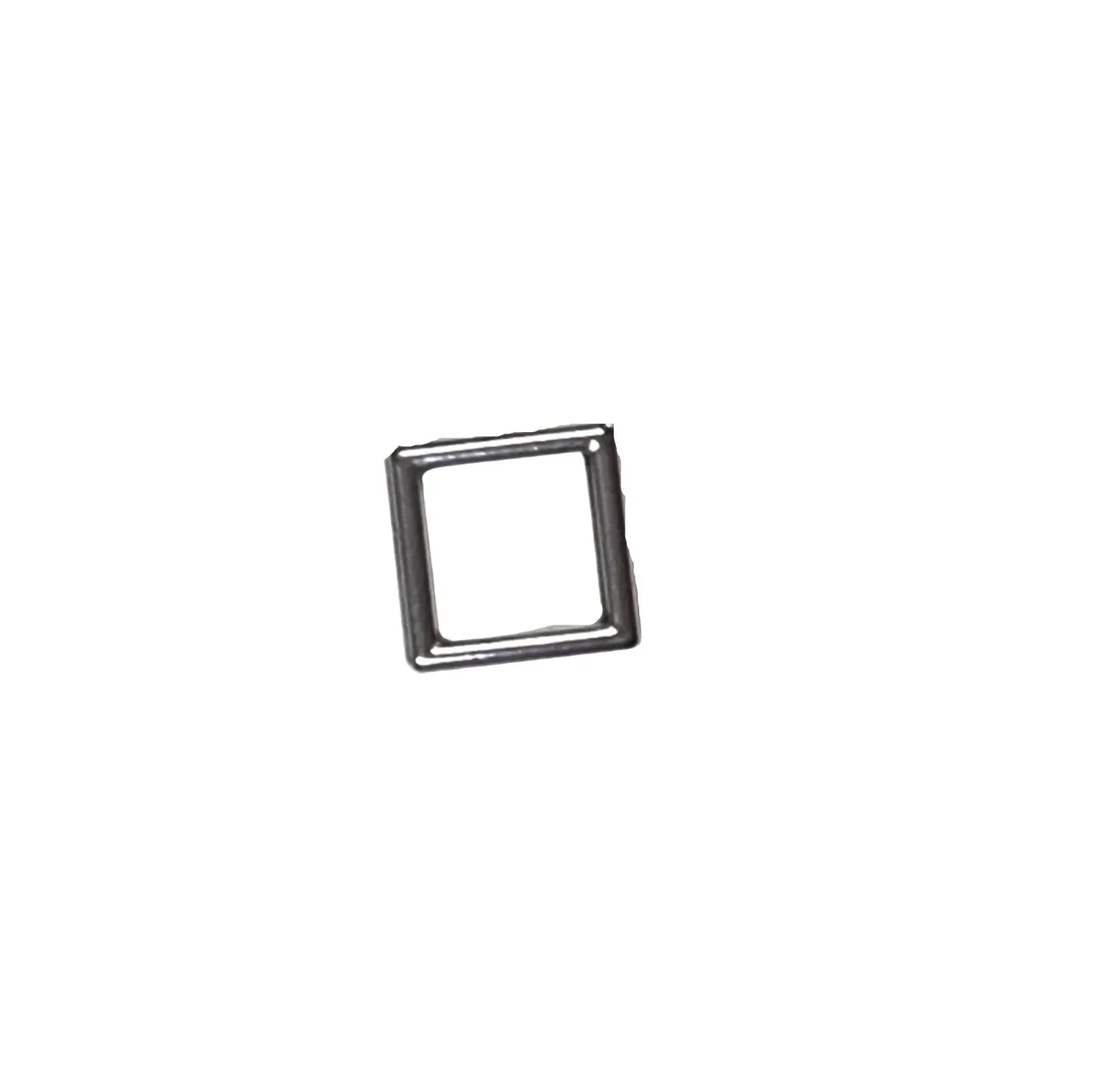 Kvadrat Silverpläterad - 12 mm 1 styck Grekisk Metall