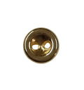 Metallknapp 24K Guldpläterad - Rund 8mm, 1 styck Grekisk Metall