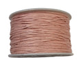 Vaxad bomullstråd - Gammalrosa 1mm, 1 rulle