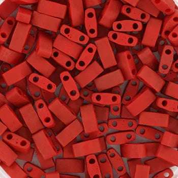 Miyuki Half Tila - Metallic Matte Brick Red 5x2,5mm 5g Miyuki