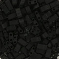 Miyuki Half Tila - Opaque Matte Black 5x2,5mm, 5 gram Miyuki