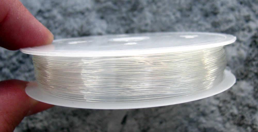 Elastisktråd - Klar 0,4mm 10 meter Hilmas Pyssel