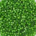 Miyuki Delica - Lined Luster Pea Green 11/0, 5 gram Miyuki
