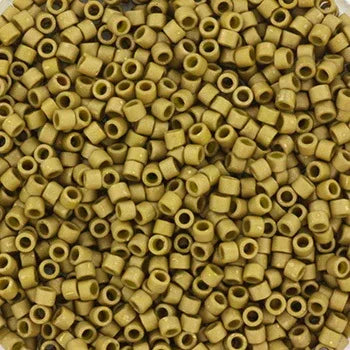 Miyuki Delica - Opaque Matte Luster Golden Olive 11/0, 5 gram Miyuki