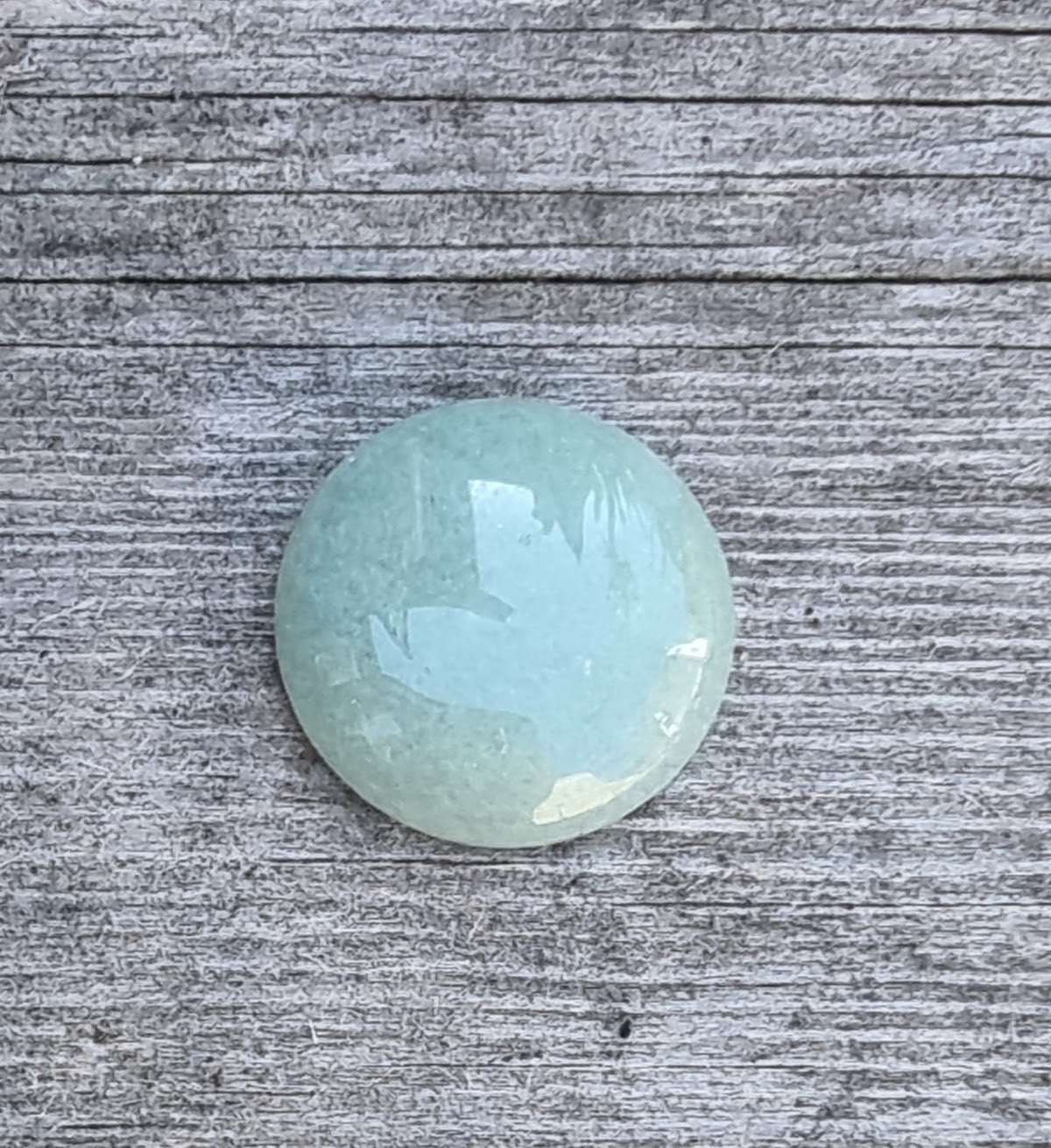Cabochon Aventurine - Rund Grön 18mm 1 styck Hilmas Pyssel