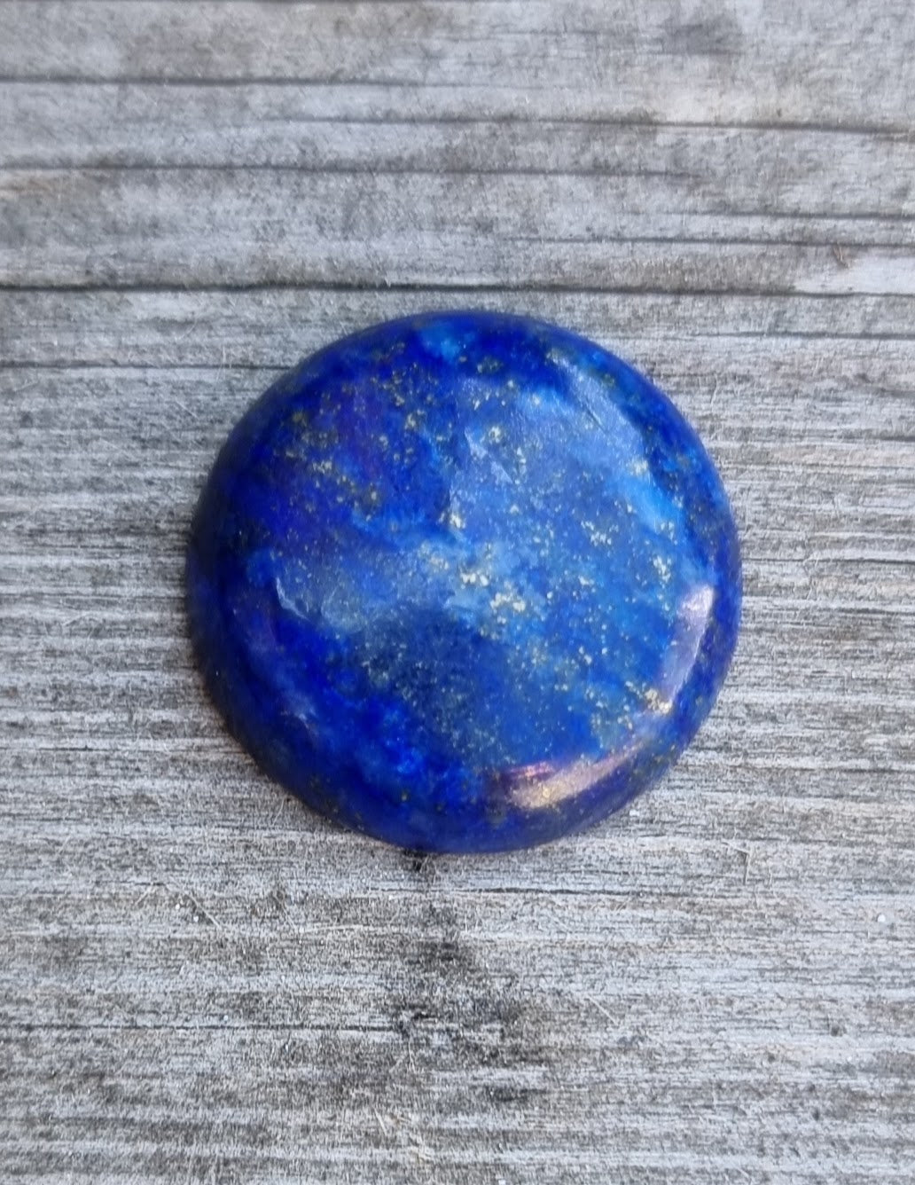 Cabochon - Rund mörkblå 20mm 1 styck Hilmas Pyssel
