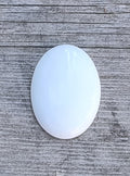 Cabochon Agat - Oval Vit 30x22mm 1 Styck Hilmas Pyssel