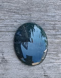 Cabochon Mossagat - Oval Mörkgrön 40x30mm 1 styck Hilmas Pyssel