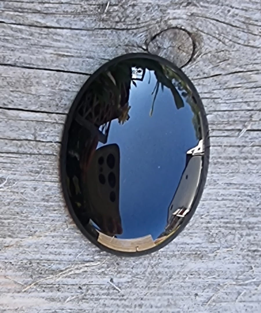 Cabochon Obsidian - Oval Svart 40x30mm 1 styck Hilmas Pyssel