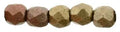 Tjeckiska Firepolish - Matte Gold Iris 2,5mm 50-pack Hilmas Pyssel
