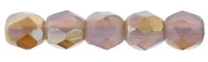 Tjeckiska Firepolish - Milky Amethyst Celsian 2,5mm, 50-pack Hilmas Pyssel