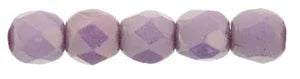 Tjeckiska Firepolish - Luster Opaque Lilac 2,5mm 50-pack Hilmas Pyssel