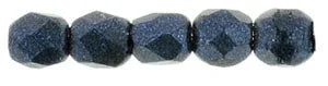 Tjeckiska Firepolish - Metallic Suede DK Blue 2,5mm, 50-pack Hilmas Pyssel