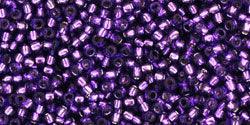 TOHO Seed Beads - Silver-Lined Purple 15/0 - 10 gram TOHO