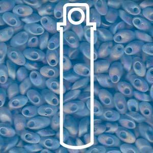 Miyuki Long Magatama - Matte Transparent LT Blue 4x7mm 8,5gram Miyuki