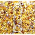 Miyuki Long Magatama - Picasso Saffron Transparent 4x7mm 8,5 gram Miyuki