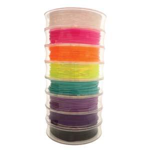 Stretch Magic - Elastisktråd, Färgglad Mix 1mm, 8 Rullar Stretch Magic