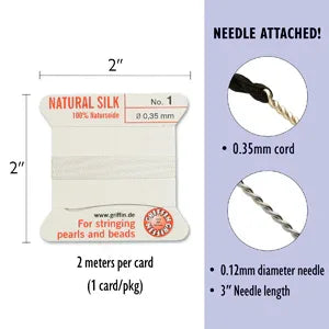 Griffin Silk - Vit strl 1, 1 förpackning Griffin