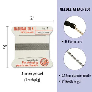 Griffin Silk - Grå Storlek 1, 1 förpackning Griffin