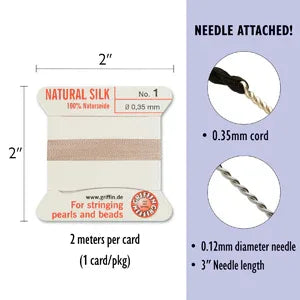 Griffin Silk - Ljusrosa strl 1, 1 förpackning Griffin