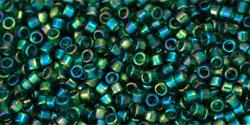 TOHO Treasure - Transparent Rainbow Green Emerald 11/0, 5 gram TOHO