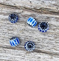 Glaspärlor Murano - Blå tub 6mm, 5-pack Hilmas Pyssel