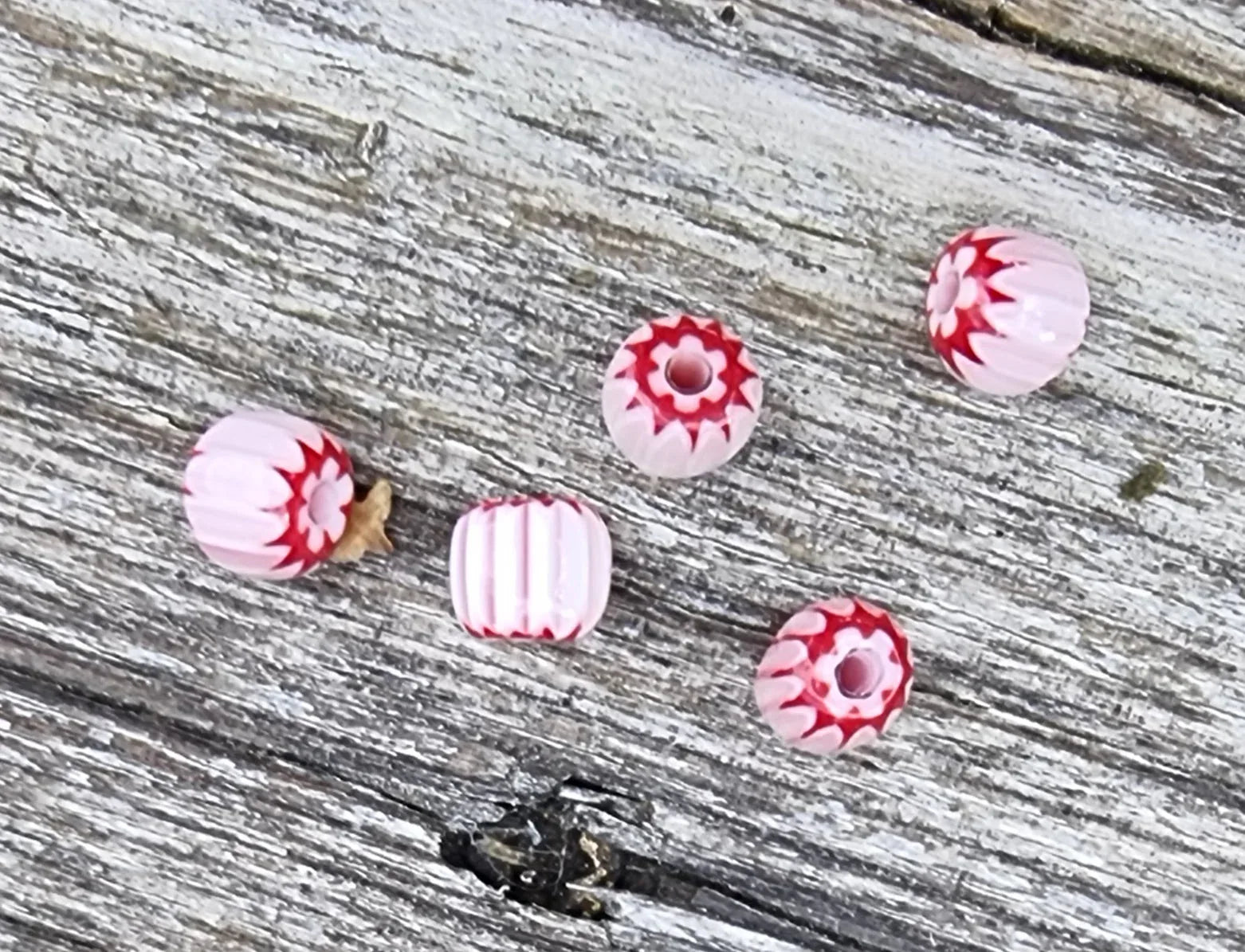 Glaspärlor Murano - Röd tub 6mm, 5-pack Hilmas Pyssel