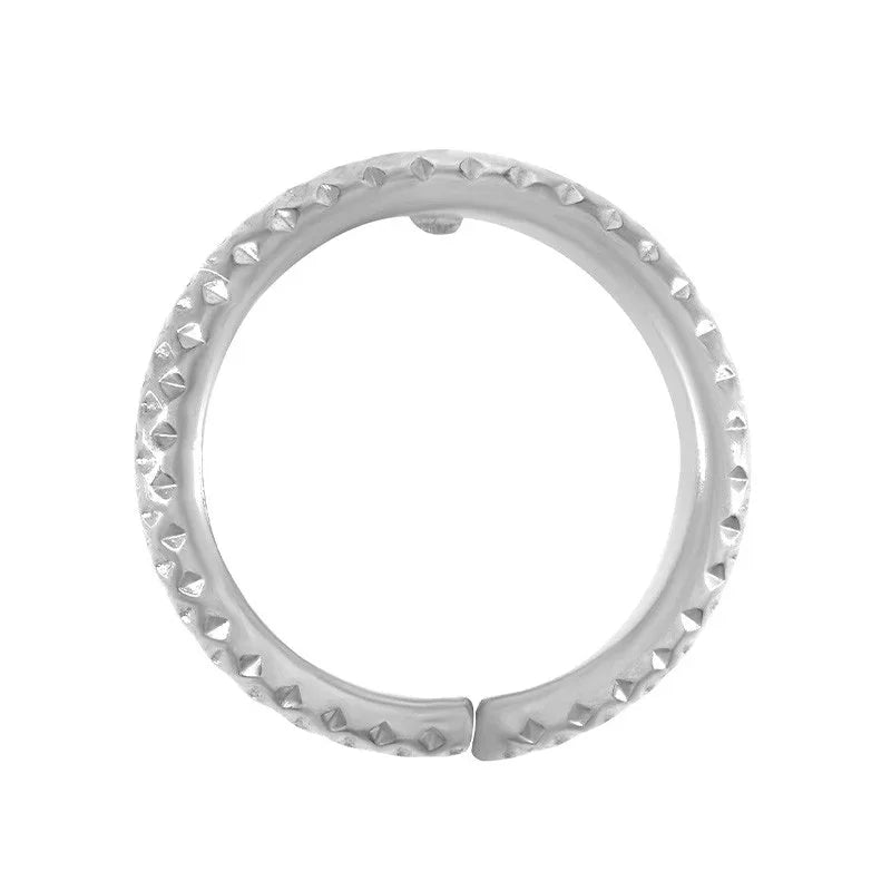 Örstickare Rostfrittstål - Hamrad cirkel 14mm, 2-pack Grekisk Metall