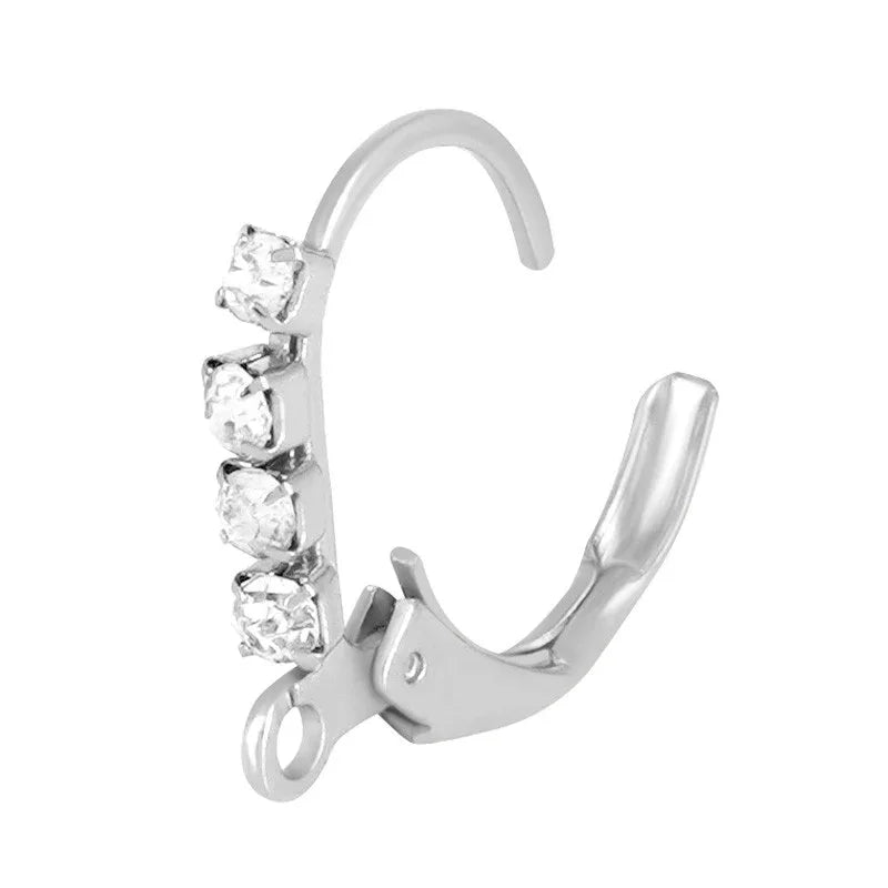 Örkrok Brisyr Rostfritt Stål - Mindre med Strass, 2-pack Grekisk Metall