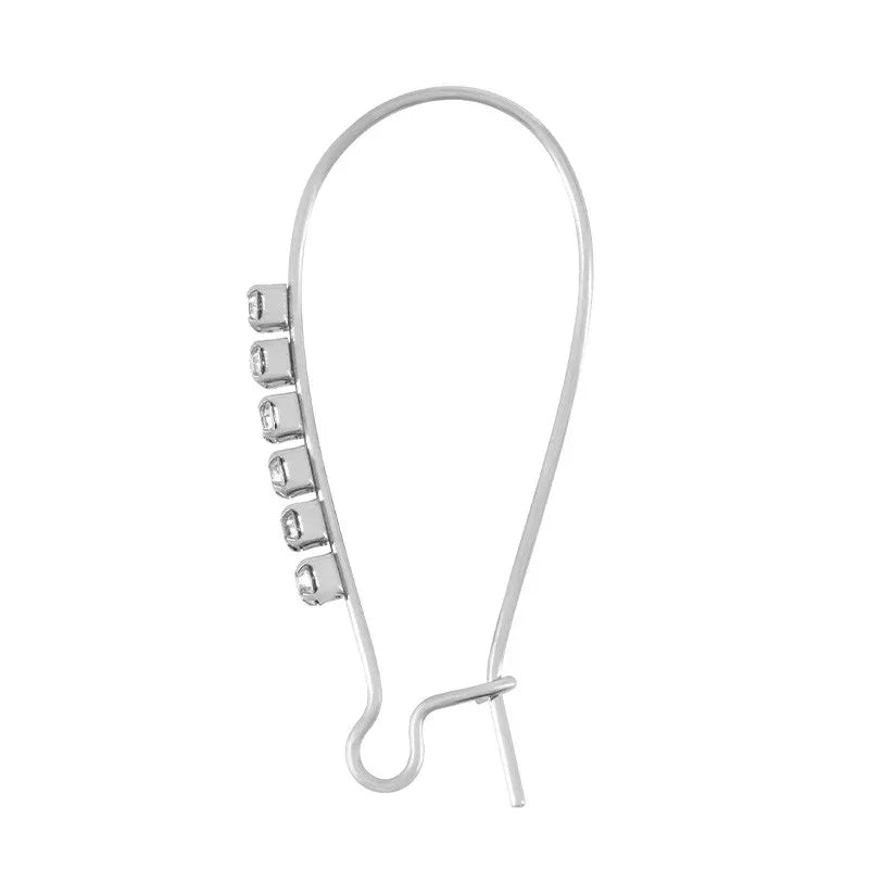 Örkrok brisyr Rostfrittstål - Stor med strass, 2-pack Grekisk Metall