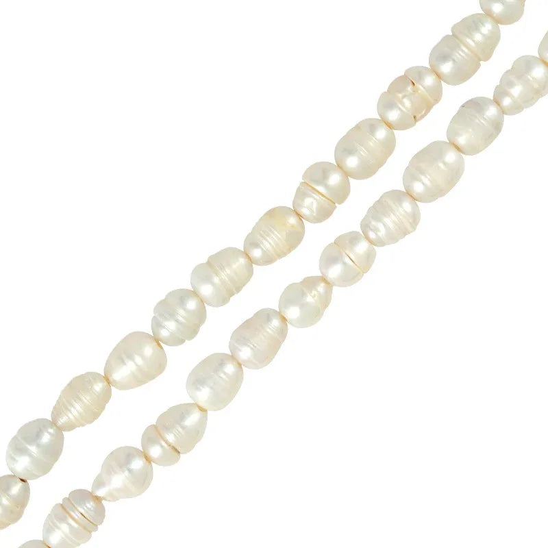 Sötvattenspärla - Vit 9-10mm 1 styck Hilmas Pyssel