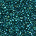 Miyuki Delica - Fancy Lined Teal 11/0, 5 Gram Miyuki