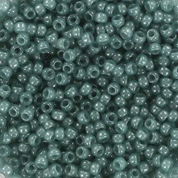 Miyuki seed beads - Ceylon translucent eucalyptus 11/0, 10 gram Miyuki