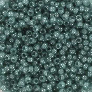 Miyuki seed beads - Ceylon translucent eucalyptus 11/0, 10 gram Miyuki