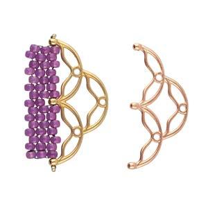 Cymbal Element - Sitanos III Rose gold plated 1 styck Beadsmith