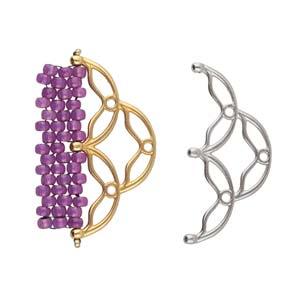 Cymbal Element - Sitanos III Antique Silver plated 1 styck Beadsmith