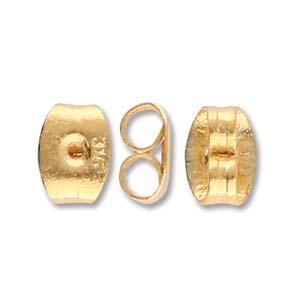Cymbal Element - Ear back 24k Gold plated 2-Pack Beadsmith
